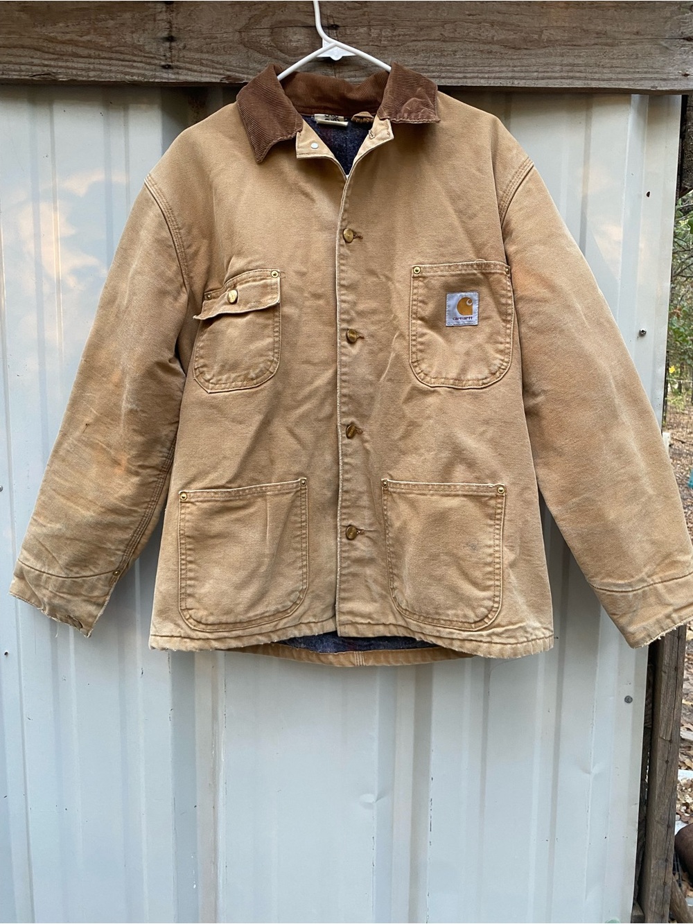 Vintage Carhartt Blanket-Lined Chore Coat – Size 40